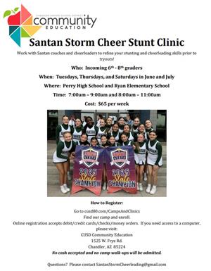 Storm Cheer Clinic